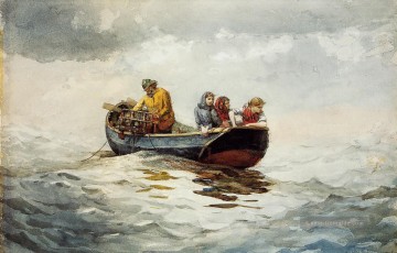 Krabben Fischen Realismus Marinemaler Winslow Homer Ölgemälde